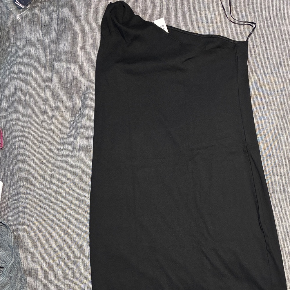 Gap Black One-Shoulder Dress and Strapless Top